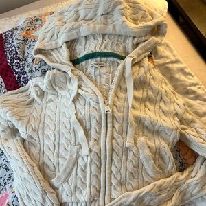 Size extra small American eagle zippered cardigan sweater with pockets
